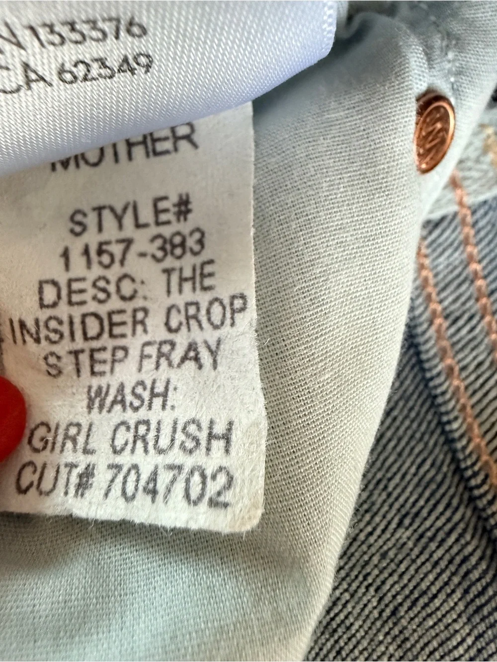 MOTHER insider crop